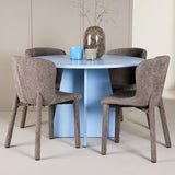Bootcut Table - Baby Blue se 4 židlemi Astoria - Brown