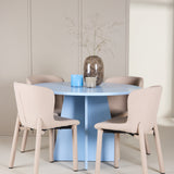 Bootcut Table - Baby Blue se 4 židlemi Astoria - Béžová