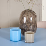 Bootcut Table - Baby Blue se 4 židlemi Astoria - Béžová