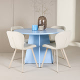 Bootcut Table - Baby Blue se 4 židličkami Lilja - Béžová