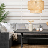 Rohová pohovka Brentwood - černá/šedá