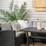 Rohová pohovka Brentwood - černá/šedá