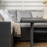 Rohová pohovka Brentwood - černá/šedá