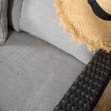 Rohová pohovka Brentwood - černá/šedá