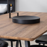 Jídelní stůl Inca - Dřevo / Černá + Jídelní židle Polar Černá / černá_4