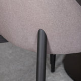 Jídelní stůl Razzia 106cm -Bílá Terazzo / Černá +Leone 2.0 Polar Grey - ČERNÉ nohy _4