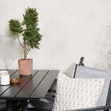 Denver Café Table 120*70 – Black Alu / Black Aintwood+Copacabana Chair Chair (stac