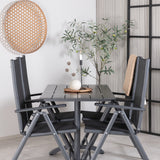 Denver Café Table 120*70 - Black Alu / Black Aintwood+Break 5:pos Židle - Black alu / Black Textilene_4