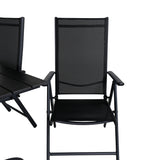 Denver Café Table 120*70 - Black Alu / Black Aintwood+Break 5:pos Židle - Black alu / Black Textilene_4