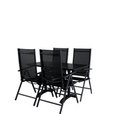 Denver Café Table 120*70 - Black Alu / Black Aintwood+Break 5:pos Židle - Black alu / Black Textilene_4