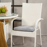 Jídelní stůl Volta - Bílá - ø90+křeslo Anna (stohovatelné) - Bílá_4