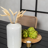 Jídelní stůl Break - 150*90 Black Alu / Black Aintwood +Lindos - Křeslo - Black Alu / Latte Rope_4