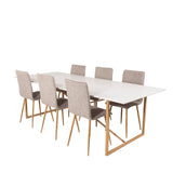 Palace Matbord - Ek-look / Vit - 240*100*H75 +Windu Lyx Ersätts med 29908-440 _6