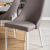 Cirebon Jídelní stůl 200*90cm - Teak / Bílá +Leone 2.0 Polar Grey - Bílé nohy _6