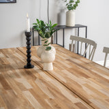 Cirebon Jídelní stůl 200*90cm - Teak / White+Mariette Pinnstol - Ljusgrå_6