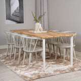 Cirebon Jídelní stůl 200*90cm - Teak / White+Bobby Pinnstol - Ljusgrå _6