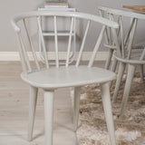 Cirebon Jídelní stůl 200*90cm - Teak / White+Bobby Pinnstol - Ljusgrå _6