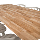 Cirebon Jídelní stůl 200*90cm - Teak / White+Bobby Pinnstol - Ljusgrå _6
