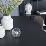 Jídelní stůl Dipp - 180*90cm - Černá / Černá mosaz+arktická jídelní židle - Černé nohy - Khaki Plast_6