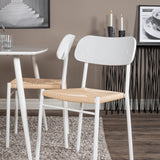 Polar Jídelní stůl 120 cm - Bílá Bílá +Jídelní židle Polly - Bílá / Přírodní _4