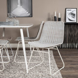 Polar Jídelní stůl 120 cm - White White+Cirebon Jídelní židle - White Wash_4