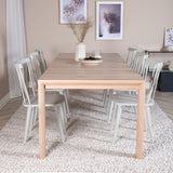 Posuvný prodlužovací stůl - White Wash - 170+40+40cm - Mariette - Jídelní židle - Šedá 6