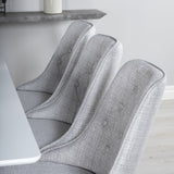 Jídelní stůl Polar 180 cm - Bílá deska / Bílé nohy+Velvet Deluxe Jídelní židle -
