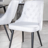 Dipp jídelní stůl - 180*90cm - Černá dýha / celé černé nohy +Velvet Deluxe Di