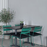 Denver 70*120 Black/Black+Lina Jídelní židle - Green_4