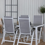 Break Table 150*90 - White/Grey+Albany Light 5ti pólový bílý alu / Grey Textilene_4