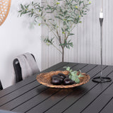 Break Table 150*90 - Black/Black+Lindos Stohovací židle - Black Alu / Black Rope_4