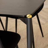 Jídelní stůl Pelle , Černá černá Černá+Polar jídelní židle , Černé nohy Black Velvet (ers√§tter 19902,888)_6