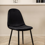 Jídelní stůl Pelle , Černá černá Černá+Polar jídelní židle , Černé nohy Black Velvet (ers√§tter 19902,888)_6