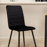 Jídelní stůl Pelle, černá černá Černá+Windu Lyx židle, černá černá Velvet_6