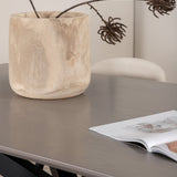 Jídelní stůl Piazza – černá / šedá dýha + sametová jídelní židle manšestrová – béžová / černá_6