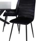 Jídelní stůl Piazza - černá / černá dýha + židle Windu Lyx - černá / černý samet_6