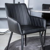 Razzia Jídelní stůl 106cm -Šedá Terazzo / Černá +Comfort - Jídelní židle 2-balení - černá/Černá _4