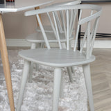 Polar Matbord - Ek-Look / Vit- 180*90*H75 +Bullerbyn - Jídelní židle - Světle šedá _6