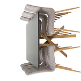 Piazza Matbord - Ek-look / svart - 180*90*75 +Jídelní židle Windu Lyx - Dub-Look / Světle šedá _6