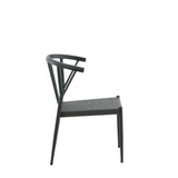 Jídelní židle, Stina, černá, 49 x 47 x 79,5