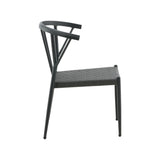 Jídelní židle, Stina, černá, 49 x 47 x 79,5