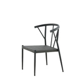 Jídelní židle, Stina, černá, 49 x 47 x 79,5