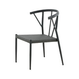 Jídelní židle, Stina, černá, 49 x 47 x 79,5