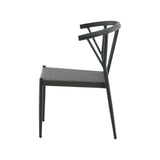 Jídelní židle, Stina, černá, 49 x 47 x 79,5