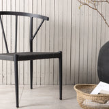 Jídelní židle, Stina, černá, 49 x 47 x 79,5