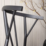 Jídelní židle, Stina, černá, 49 x 47 x 79,5