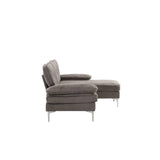 Třimístná pohovka, Remis, tmavě šedá, 241|118 x 85