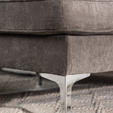 Třimístná pohovka, Remis, tmavě šedá, 241|118 x 85