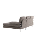 Třimístná pohovka, Remis, tmavě šedá, 241|118 x 85