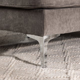 Třimístná pohovka, Remis, tmavě šedá, 241|118 x 85